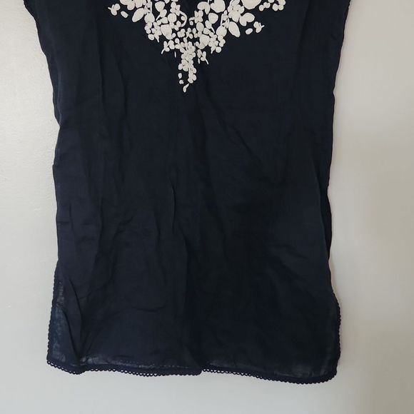 Tory BurchIssy Scallop-Trim Embroidered Tunic - Picture 5 of 9